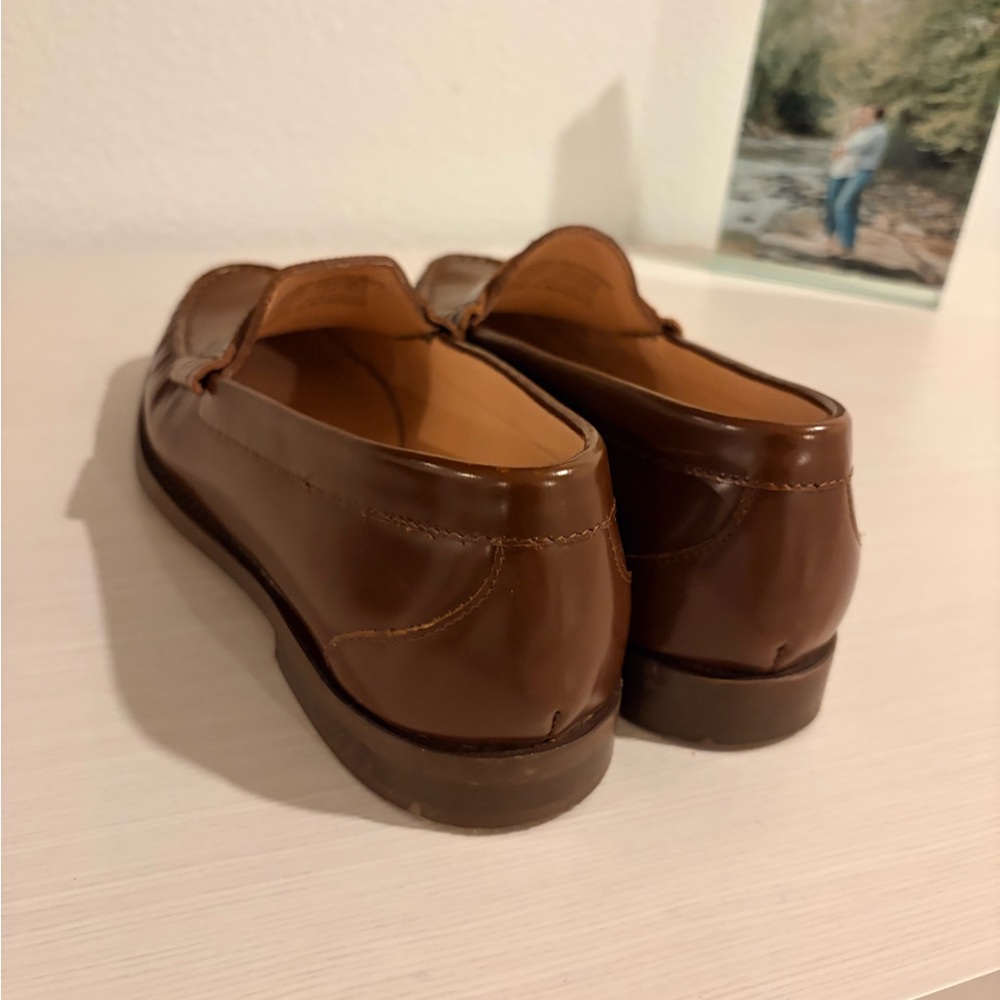 J Crew Winona Penny Loafers in Brown Leather - Women’s Size 9 - Picture 3 of 8